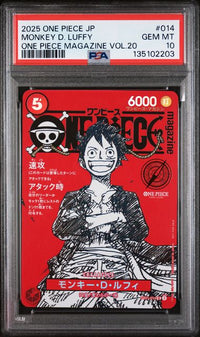 2025 ONE PIECE JAPANESE PROMOS #014 MONKEY D. LUFFY ONE PIECE MAGAZINE VOL.20