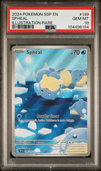 2024 POKEMON SSP EN-SURGING SPARKS #199 SPHEAL ILLUSTRATION RARE