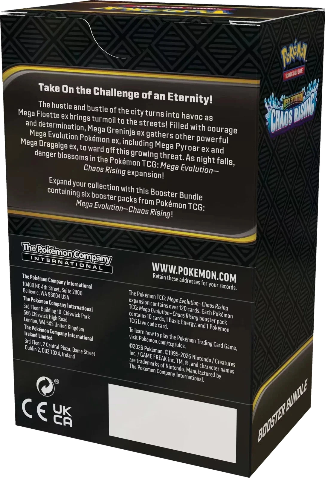 Pokémon TCG Mega Evolution Chaos Rising Booster Bundle- English