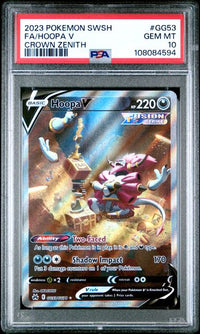 2023 POKEMON SWORD AND SHIELD CROWN ZENITH #GG53 FA/HOOPA V CROWN ZENITH