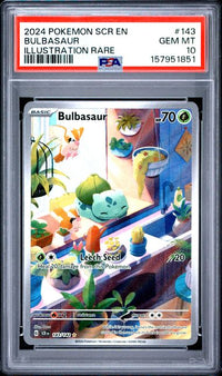 2024 POKEMON SCR EN-STELLAR CROWN #143 BULBASAUR ILLUSTRATION RARE