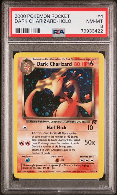 2000 POKEMON ROCKET #4 DARK CHARIZARD-HOLO