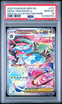 2025 POKEMON MEG EN-MEGA EVOLUTION #177 MEGA VENUSAUR ex SPECIAL ILLUSTRATION RARE