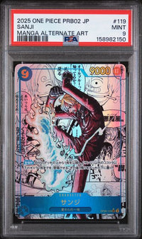 2025 ONE PIECE JAPANESE PRB02-PREMIUM BOOSTER -ONE PIECE CARD THE BEST- VOL.2 #119 SANJI MANGA ALTERNATE ART