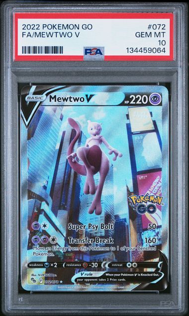 2022 POKEMON GO #072 FA/MEWTWO V