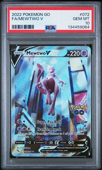 2022 POKEMON GO #072 FA/MEWTWO V