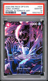 2025 ONE PIECE OP12-LEGACY OF THE MASTER #004 ZORO-JUUROU SPECIAL ALTERNATE ART