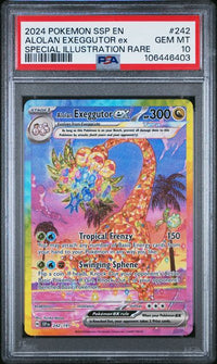 2024 POKEMON SSP EN-SURGING SPARKS #242 ALOLAN EXEGGUTOR ex SPECIAL ILLUSTRATION RARE