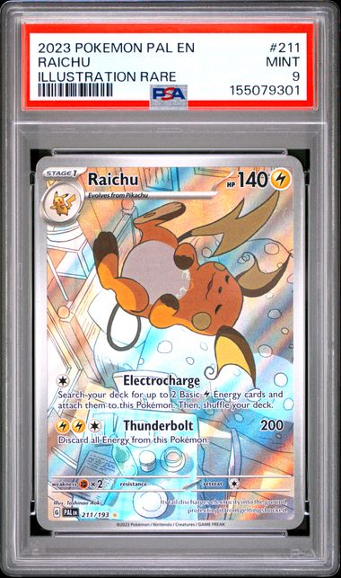 2023 POKEMON PAL EN-PALDEA EVOLVED #211 RAICHU ILLUSTRATION RARE
