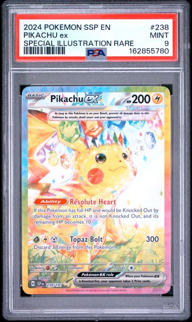 2024 POKEMON SSP EN-SURGING SPARKS #238 PIKACHU ex SPECIAL ILLUSTRATION RARE
