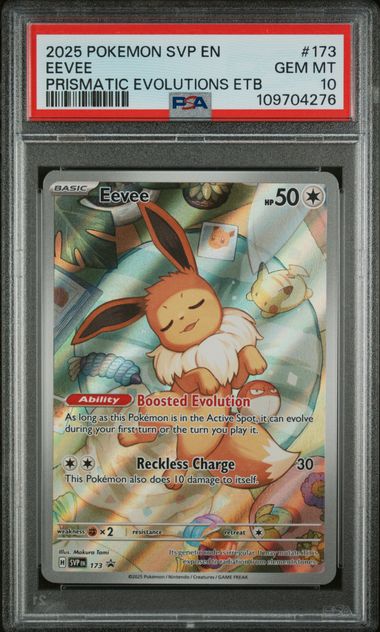 2025 POKEMON SVP EN-SV BLACK STAR PROMO #173 EEVEE PRISMATIC EVOLUTIONS ETB