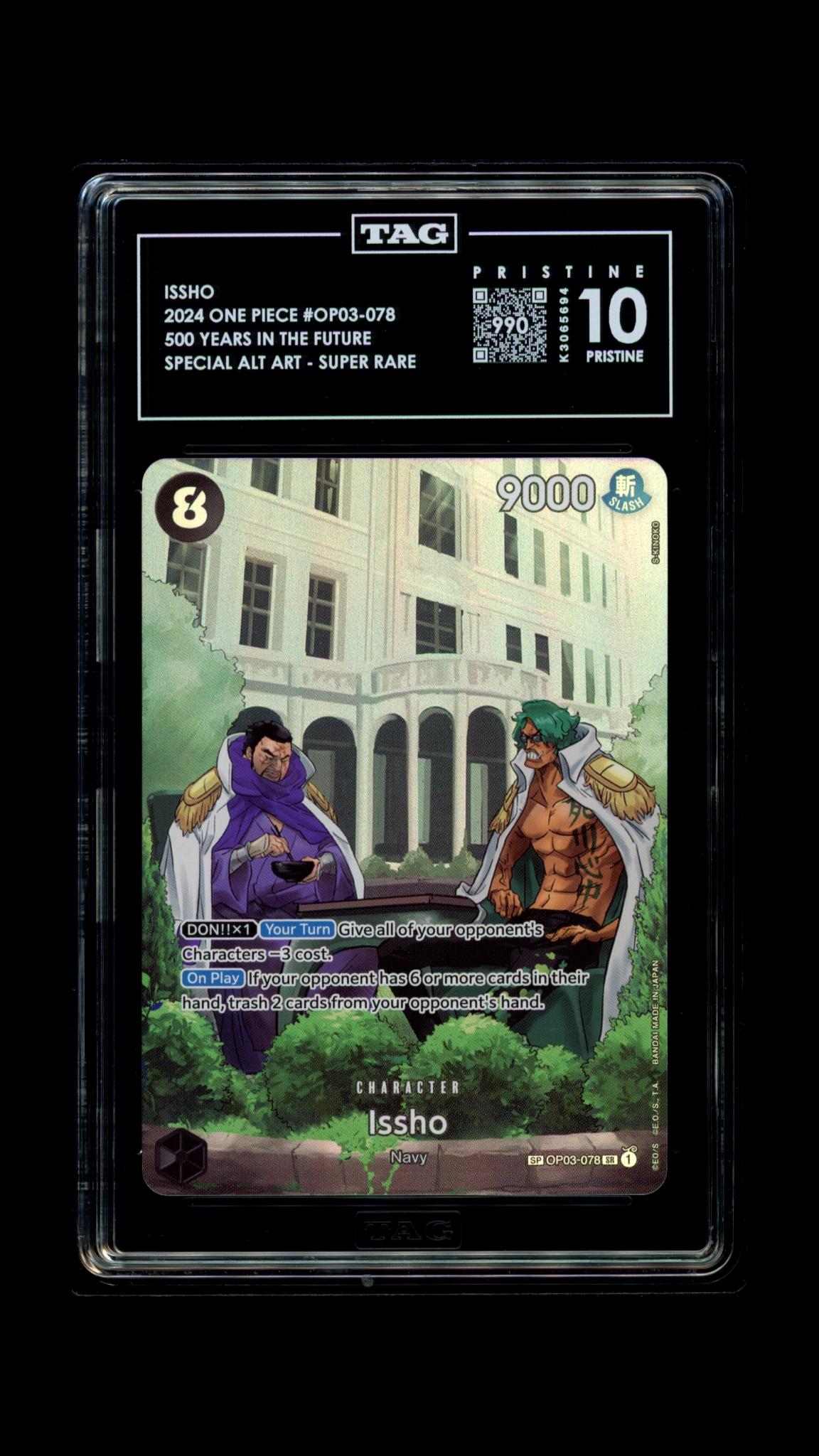 ISSHO 2024 ONE PIECE 500 YEARS IN THE FUTURE #OP03-078 SPECIAL ALTERNATE ART SUPER RARE