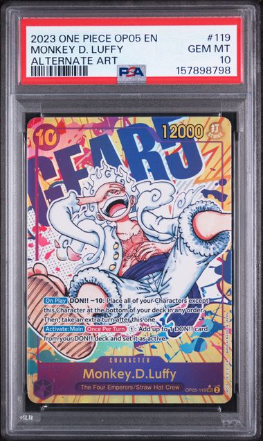 2023 ONE PIECE OP05-AWAKENING OF THE NEW ERA #119 MONKEY D. LUFFY ALTERNATE ART