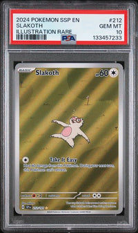 2024 POKEMON SSP EN-SURGING SPARKS #212 SLAKOTH ILLUSTRATION RARE