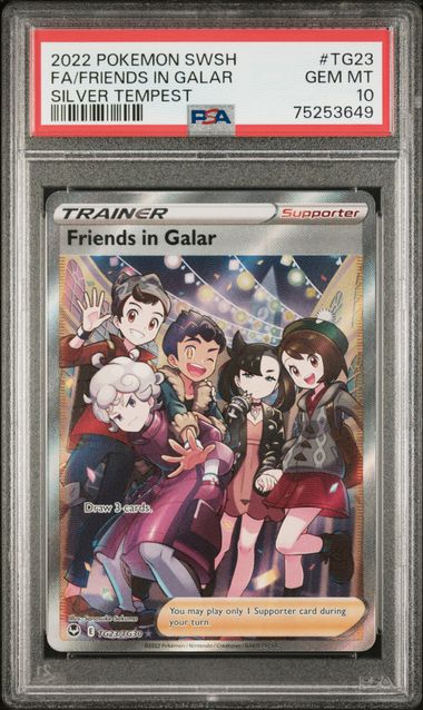 2022 POKEMON SWORD & SHIELD SILVER TEMPEST #TG23 FA/FRIENDS IN GALAR SILVER TEMPEST