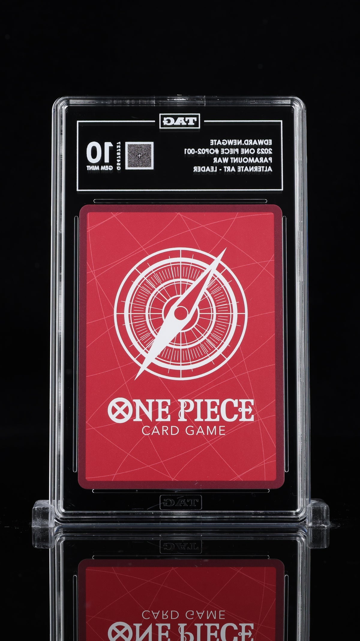 2023 ONE PIECE PARAMOUNT WAR EDWARD. NEWGATE #OP02-001 ALTERNATE ART