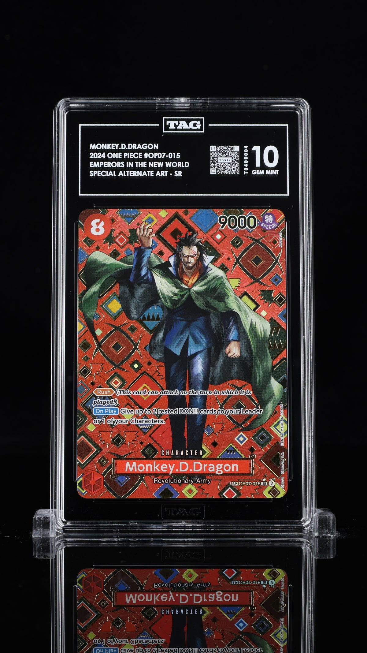MONKEY.D.DRAGON 2024 ONE PIECE EMPERORS IN THE NEW WORLD #OP07-015 SPECIAL ALTERNATE ART SUPER RARE