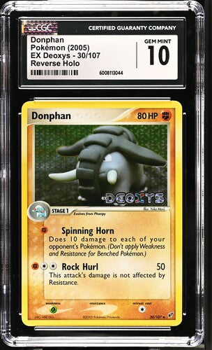 Donphan Pokemon (2005) EX Deoxys - 30/107 Reverse Holo