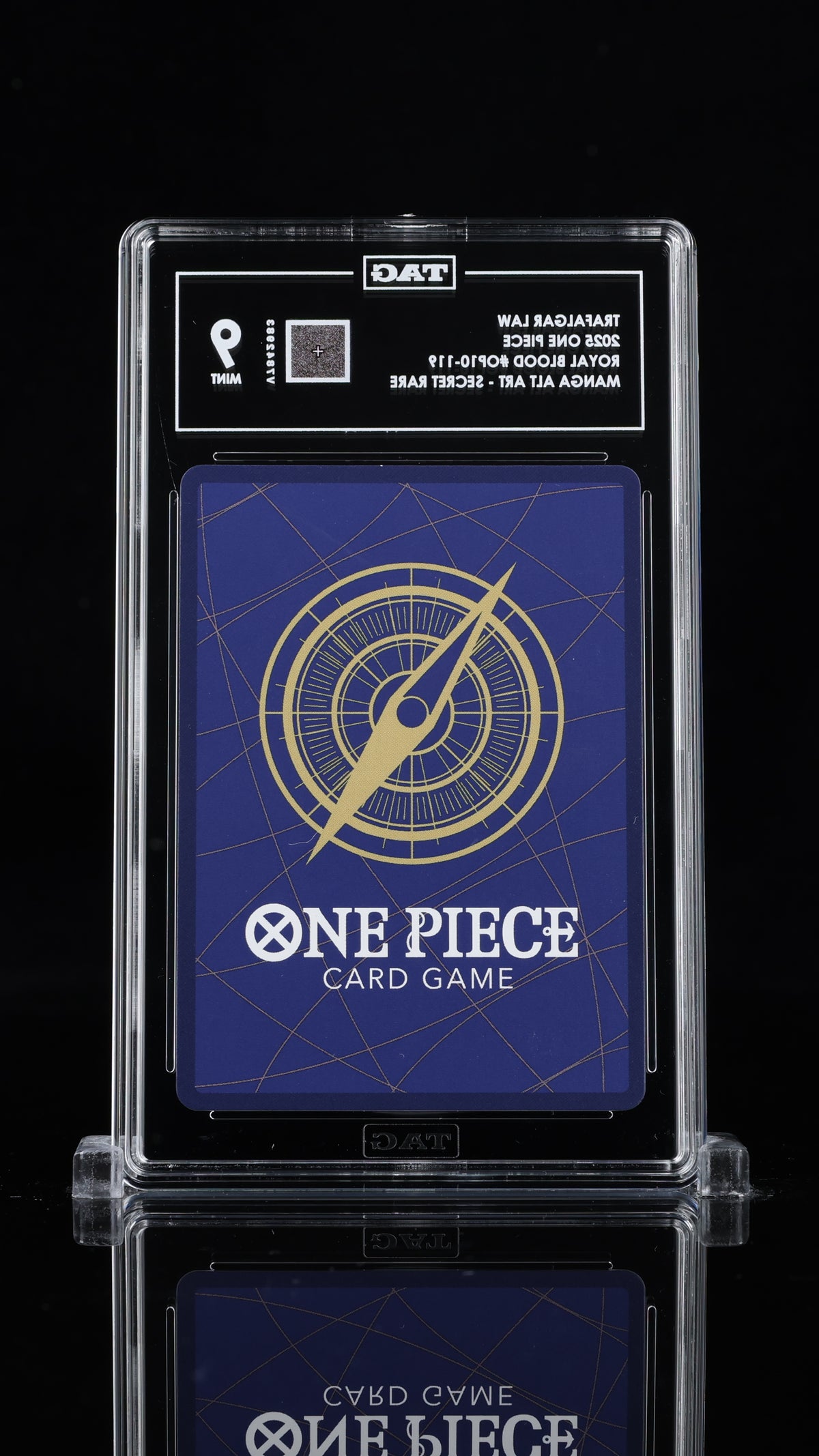 TRAFALGAR LAW 2025 ONE PIECE ROYAL BLOOD #OP10-119 MANGA ALTERNATE ART SECRET RARE