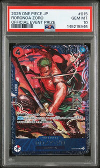 2025 ONE PIECE JAPANESE PROMOS #015 RORONOA ZORO OFFICIAL EVENT PRIZE