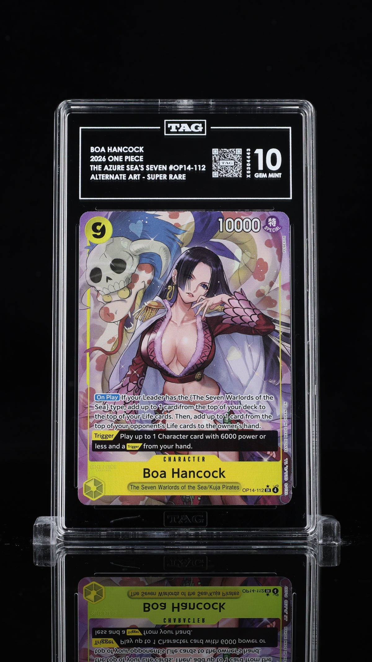 2026 ONE PIECE THE AZURE SEA'S SEVEN BOA HANCOCK #OP14-112 ALTERNATE ART
