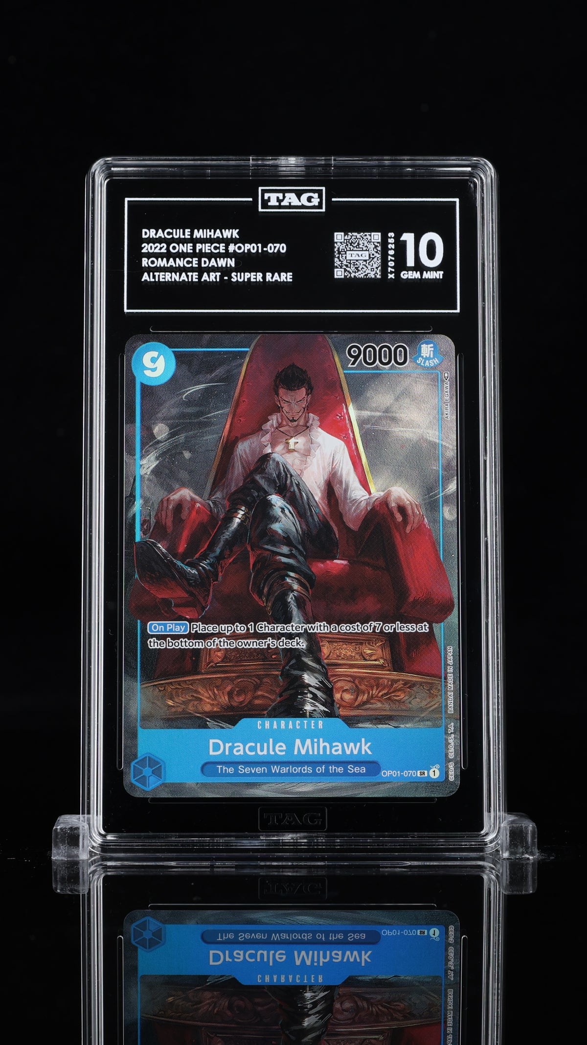 2022 ONE PIECE ROMANCE DAWN DRACULE MIHAWK #OP01-070 ALTERNATE ART