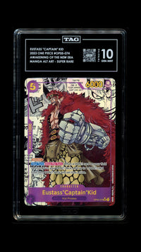 EUSTASS"CAPTAIN"KID 2023 ONE PIECE AWAKENING OF THE NEW ERA #OP05-074 MANGA ALTERNATE ART SUPER RARE