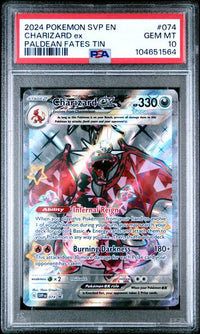 2024 POKEMON SVP EN-SV BLACK STAR PROMO #074 CHARIZARD ex PALDEAN FATES TIN