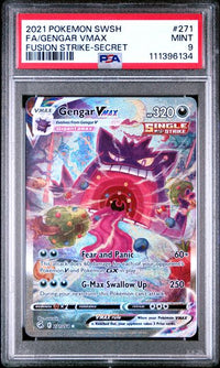 2021 POKEMON SWORD & SHIELD FUSION STRIKE #271 FA/GENGAR VMAX FUSION STRIKE-SECRET