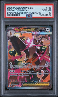 2025 POKEMON PFL EN-PHANTASMAL FLAMES #128 MEGA LOPUNNY ex SPECIAL ILLUSTRATION RARE
