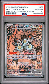 2025 POKEMON PRE EN-PRISMATIC EVOLUTIONS #159 SANDY SHOCKS ex SPECIAL ILLUSTRATION RARE