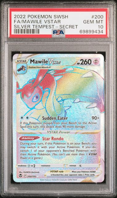 2022 POKEMON SWORD & SHIELD SILVER TEMPEST #200 FA/MAWILE VSTAR SILVER TEMPEST-SECRET
