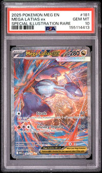 2025 POKEMON MEG EN-MEGA EVOLUTION #181 MEGA LATIAS ex SPECIAL ILLUSTRATION RARE