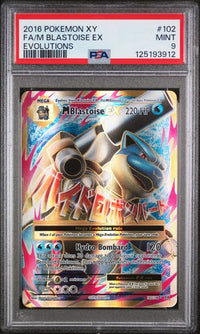 2016 POKEMON XY EVOLUTIONS #102 FA/M BLASTOISE EX EVOLUTIONS