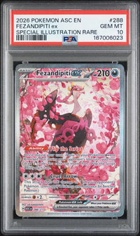 2026 POKEMON ASC EN-ASCENDED HEROES #288 FEZANDIPITI ex SPECIAL ILLUSTRATION RARE