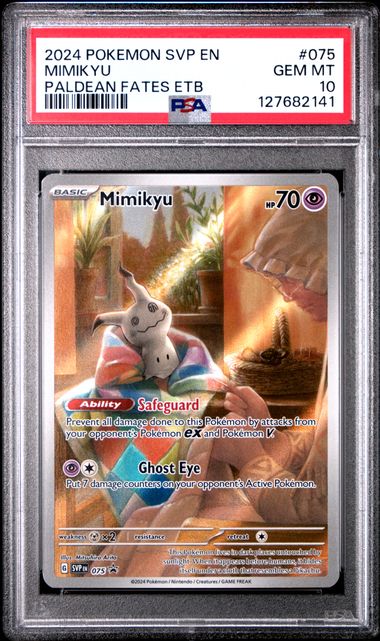 2024 POKEMON SVP EN-SV BLACK STAR PROMO #075 MIMIKYU PALDEAN FATES ETB