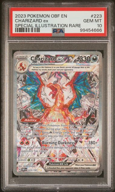 2023 POKEMON OBF EN-OBSIDIAN FLAMES #223 CHARIZARD ex SPECIAL ILLUSTRATION RARE