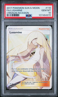 2017 POKEMON SUN & MOON CRIMSON INVASION #110 FA/LUSAMINE CRIMSON INVASION