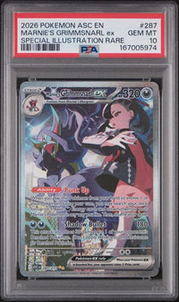 2026 POKEMON ASC EN-ASCENDED HEROES #287 MARNIE'S GRIMMSNARL ex SPECIAL ILLUSTRATION RARE