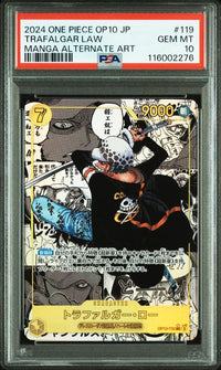 2024 ONE PIECE JAPANESE OP10-ROYAL BLOOD #119 TRAFALGAR LAW MANGA ALTERNATE ART