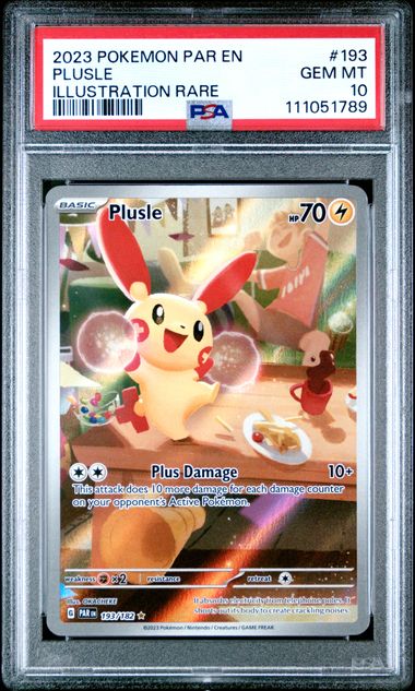 2023 POKEMON PAR EN-PARADOX RIFT #193 PLUSLE ILLUSTRATION RARE