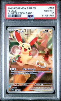 2023 POKEMON PAR EN-PARADOX RIFT #193 PLUSLE ILLUSTRATION RARE