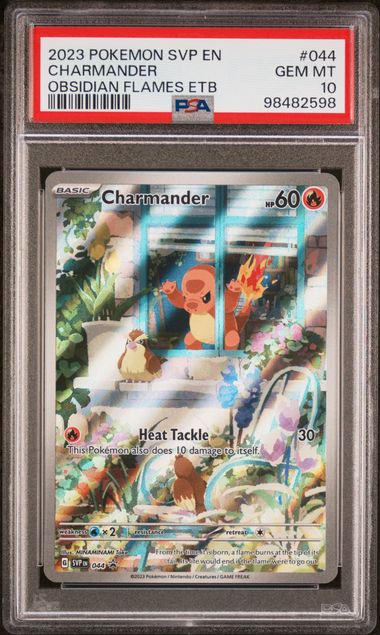 2023 POKEMON SVP EN-SV BLACK STAR PROMO #044 CHARMANDER OBSIDIAN FLAMES ETB